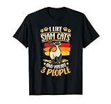 I like Siam cats and maybe 3 People Gato Siames Camiseta